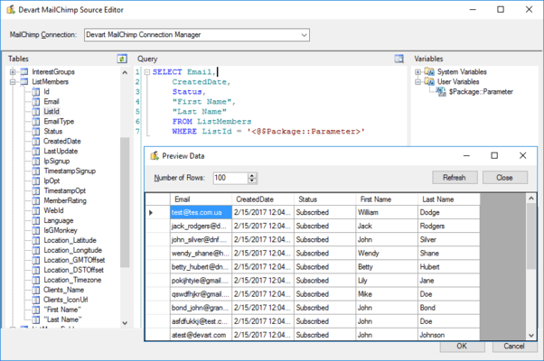 Buy Devart Ssis Data Flow Components For Mailchimp V20 1 Developer 4303