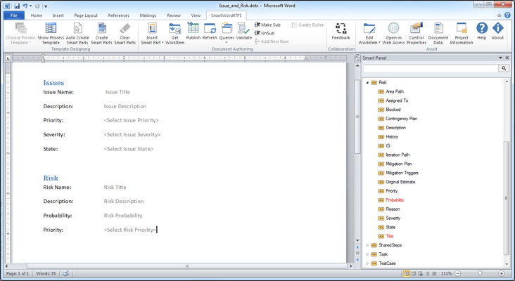 easily create word document templates