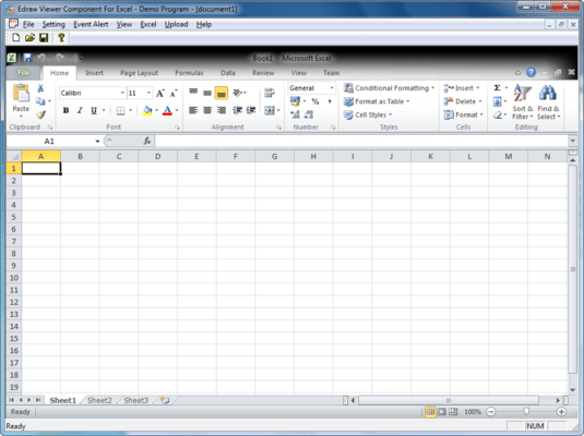 Capture d'écran de Edraw Excel Viewer Component