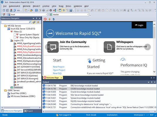 Screenshot von Rapid SQL for Oracle