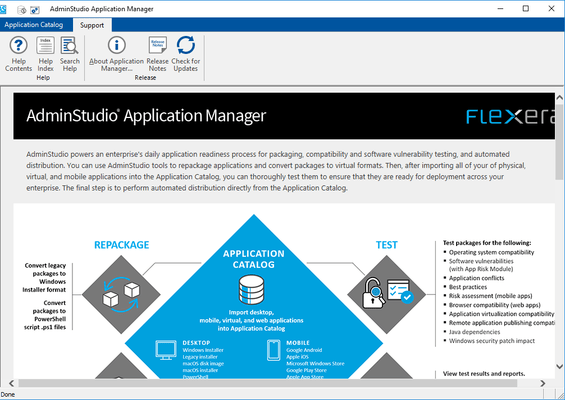 Screenshot of AdminStudio Standard