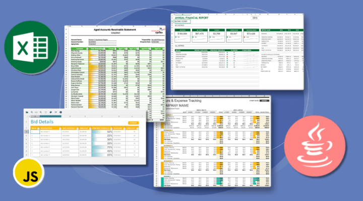 Captura de tela do Document Solutions for Excel, Java Edition