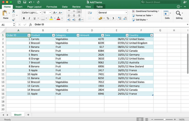 Capture d'écran de GrapeCity Documents for Excel, Java Edition