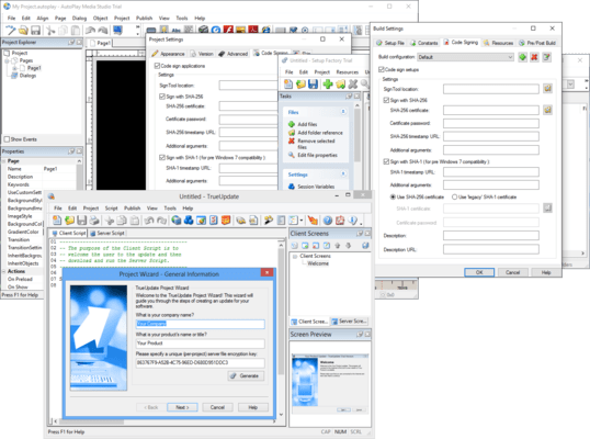 Schermata di Indigo Rose Software Deployment Suite