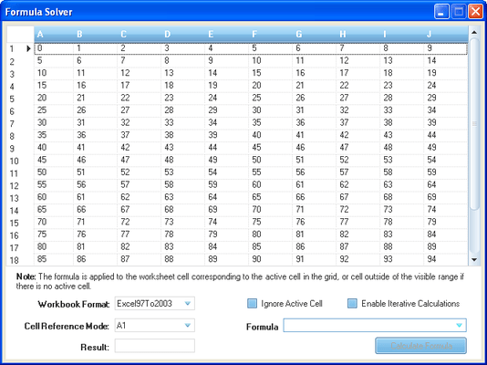 Screenshot von Infragistics.Excel
