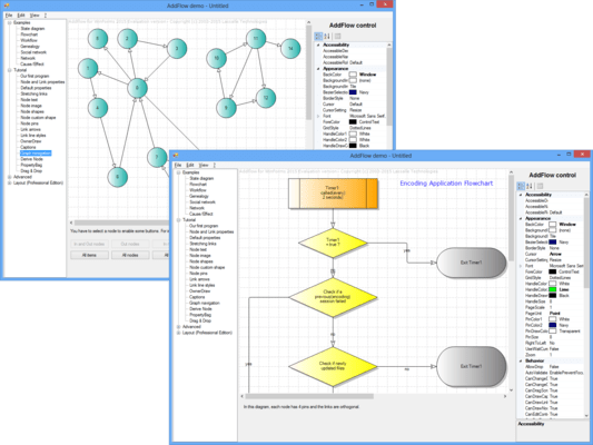 Captura de tela do AddFlow for WinForms Standard