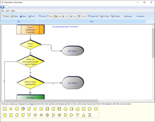 Captura de tela do AddFlow for WPF Professional