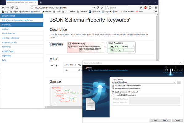 Schermata di Liquid Studio JSON Editor Edition