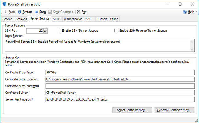 About PowerShell Server About PowerShell Server