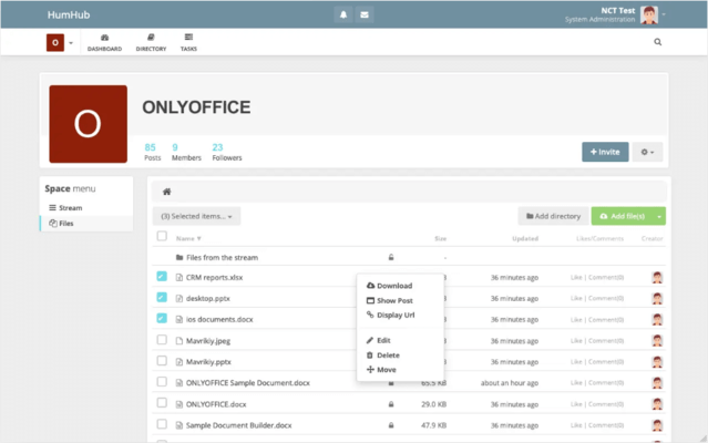 About ONLYOFFICE Docs Enterprise Edition with HumHub Connector