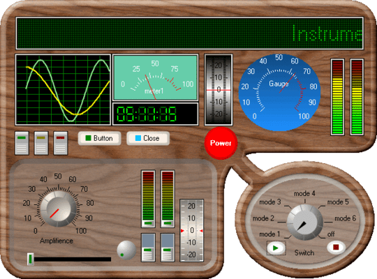 Screenshot of Instrumentation Widgets Professional Edition