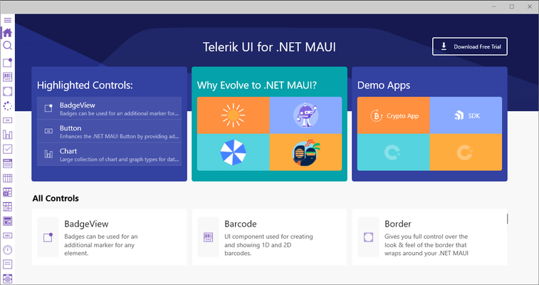 Screenshot of Telerik UI for .NET MAUI