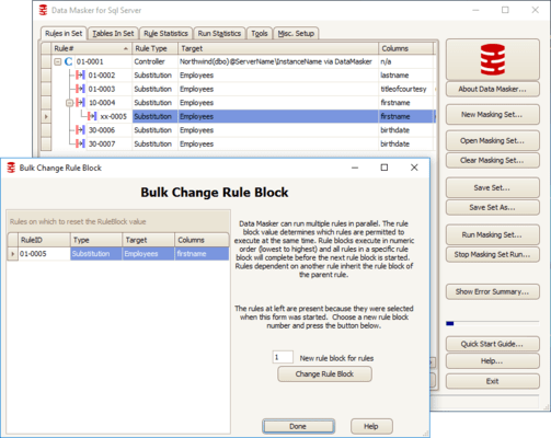 Captura de tela do SQL Provision