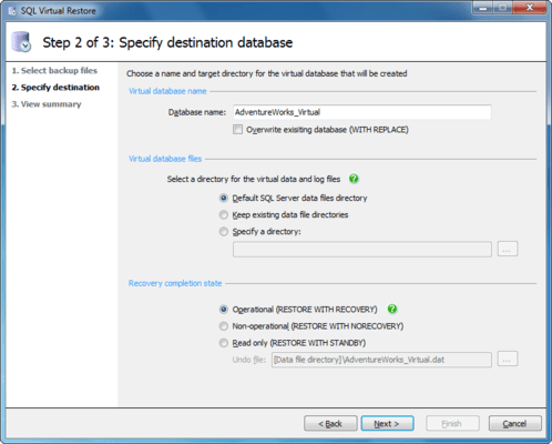 sql virtual restore downloads