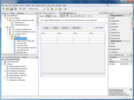 Screenshot of Data Abstract for Java and Delphi