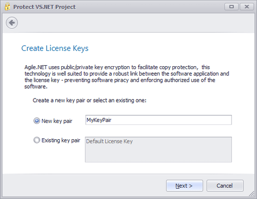 Screenshot of Agile.NET Copy Protection
