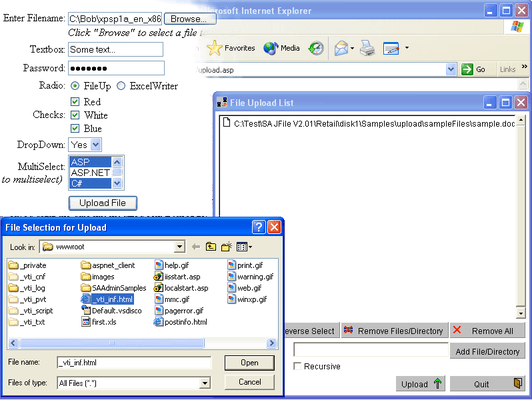 Screenshot of FileUp Professional