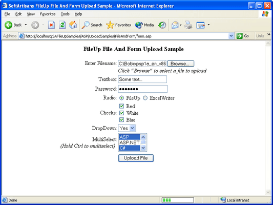 FileUp Standard （英語版） のスクリーンショット