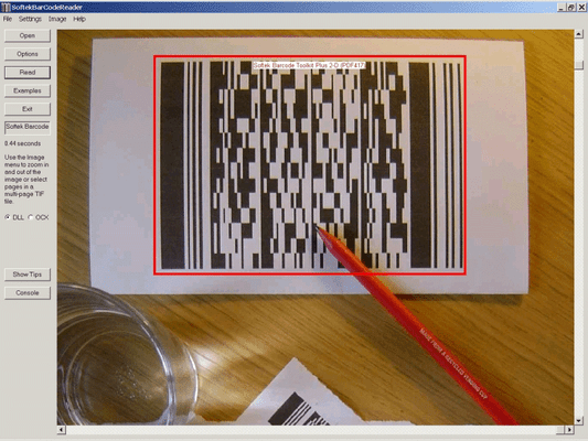 Screenshot of Softek Barcode Reader Toolkit for Windows