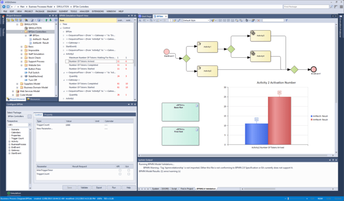 Captura de tela do Enterprise Architect Business and Software Engineering Edition