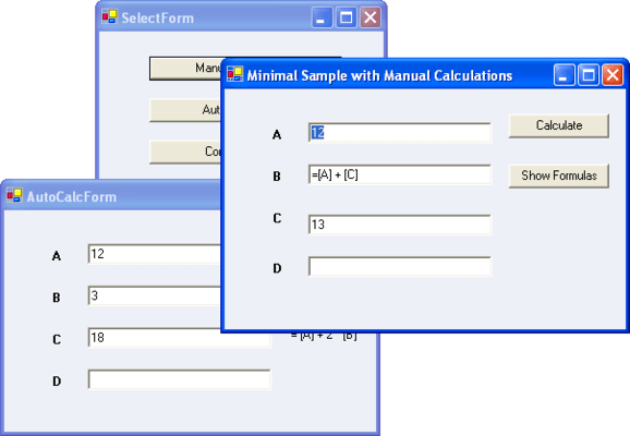 Syncfusion Essential Calculate （英語版） のスクリーンショット