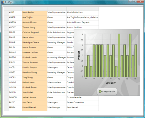 Screenshot of Syncfusion Essential Grid for WPF