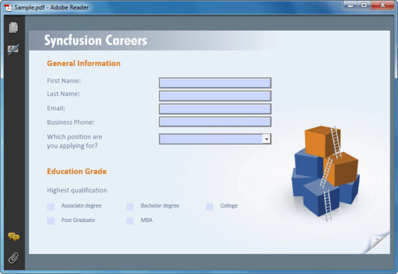 Screenshot of Syncfusion Essential PDF for Windows Forms