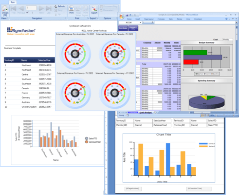 Screenshot of Syncfusion Essential Studio Reporting Edition