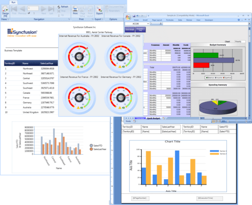 Capture d'écran de Syncfusion Essential Studio Reporting Edition