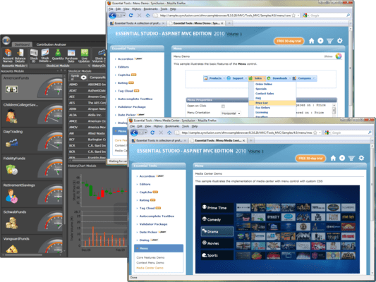 Syncfusion Essential Tools （英語版） のスクリーンショット