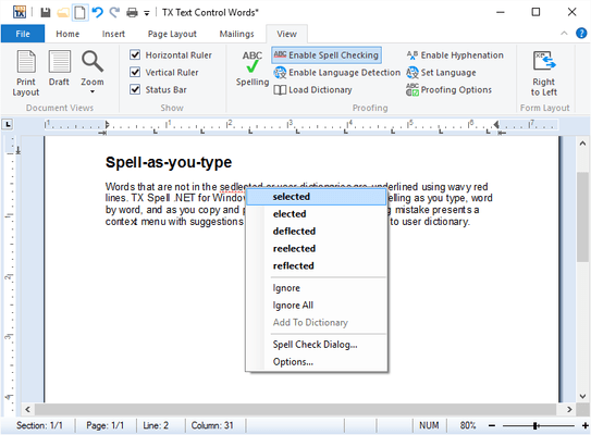 About TX Spell .NET for WPF