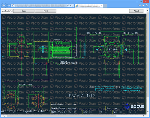 Screenshot of VectorDraw Web Library