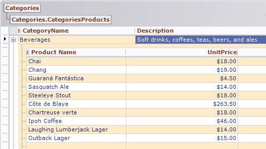 Screenshot of Xceed Grid for WinForms
