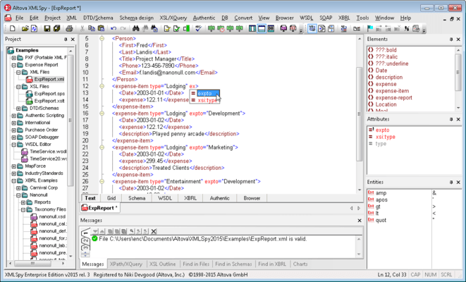 Altova Xmlspy Professional Xml Editor Features 1008