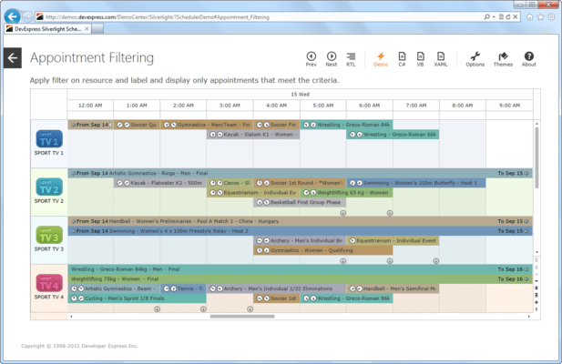 <strong>Outlook® inspired scheduler and calendar control.</strong><br /><br />