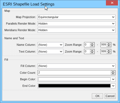 <strong>ESRI shapefile import for drawing maps.</strong><br /><br />