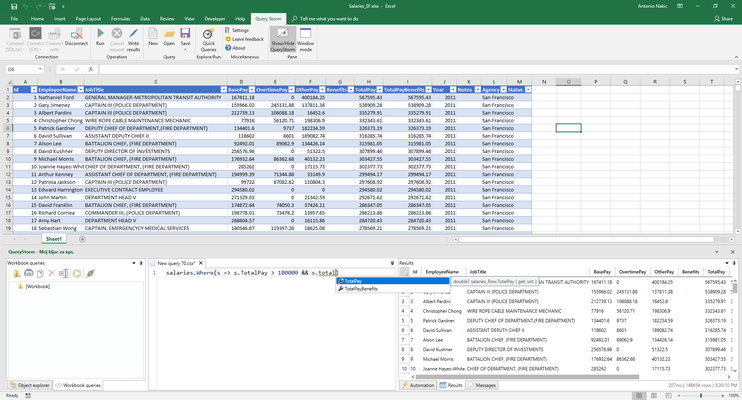 <strong>Process data and build smart workbooks with C#/LINQ in Excel.</strong><br /><br />
