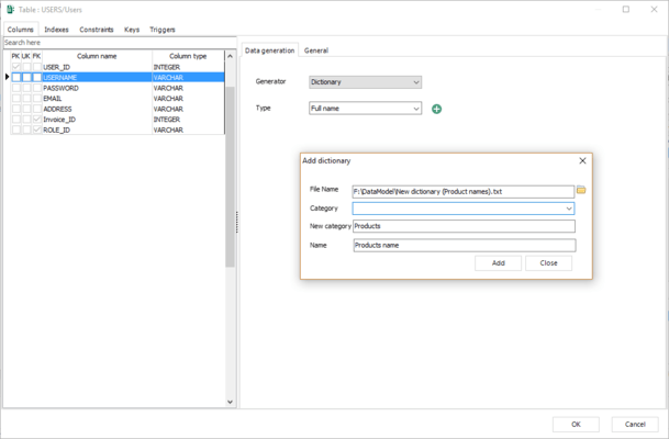 Create custom data generators in addition to the multiple available generators.