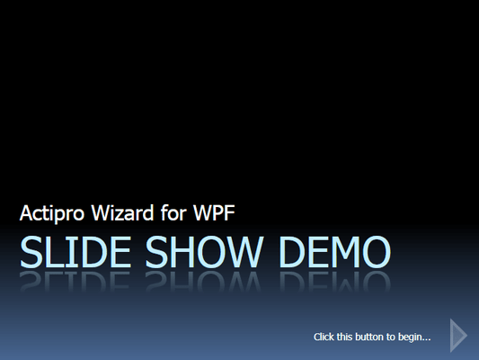 WPF-based Slide Show presentations