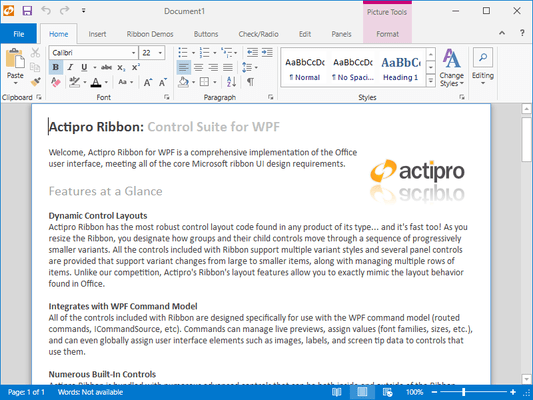 Actipro Ribbon for WPF