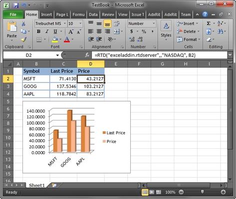 Excel RTD Server Excel RTD Server