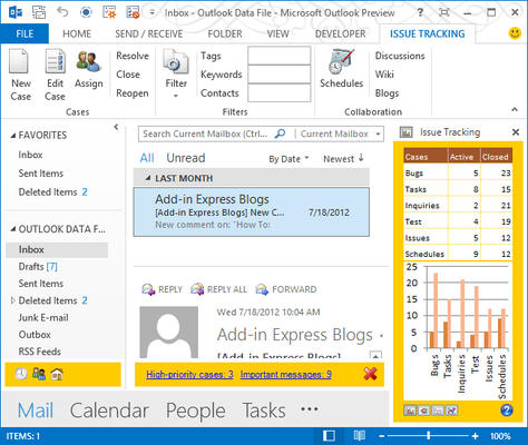 Outlook 2013 View Regions