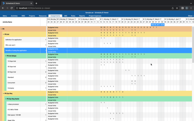 ScheduleJS - Custom Renderers