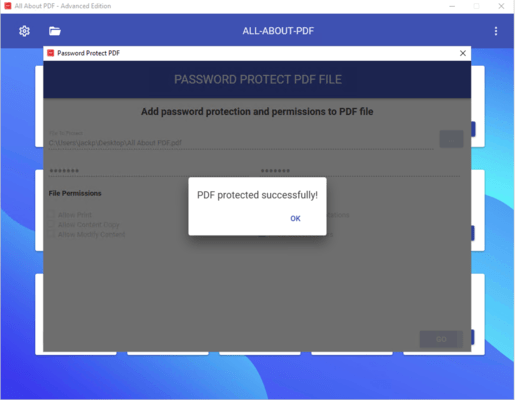 PDF Password Protection