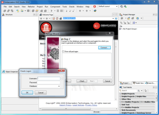 Screenshot of Direct Oracle Access