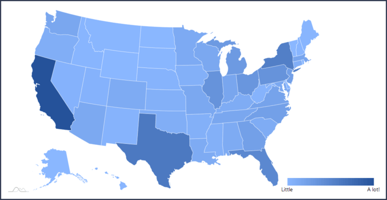 US Heat (Choropleth) Map