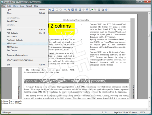 Screenshot of AH CSS Formatter Lite