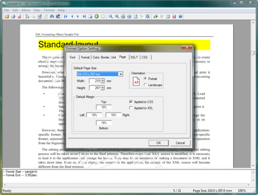Screenshot of AH Formatter Lite