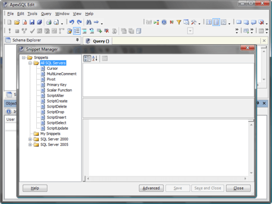 A complete Editor / IDE for SQL Server A complete Editor / IDE for SQL Server