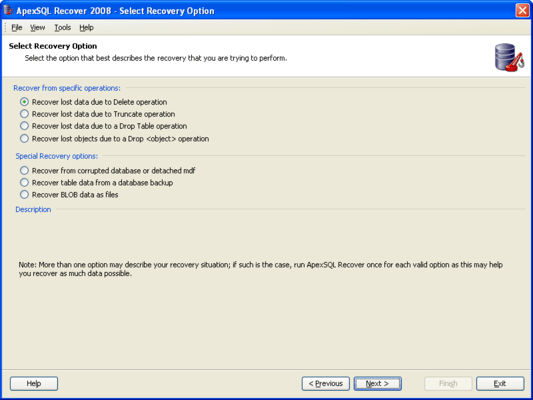 Recover deleted, dropped, corrupted, or lost data Recover deleted, dropped, corrupted, or lost data